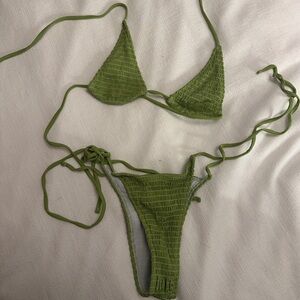 Green bikini!